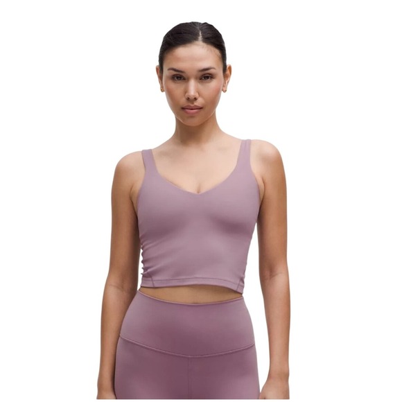 lululemon athletica Tops - Lululemon Align V Neck Cropped Tank Top Lilac Purple Women's Sz 14‎